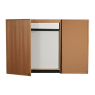 Solid wood conference board with square corners