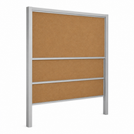 Triple vertical sliding board with several writing surfaces