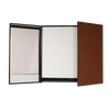 Conference board with a black melamine box and laminated exterior finish