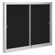 Black felt glass cabinet - Series 670