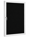 Black felt glass cabinet - Series 640