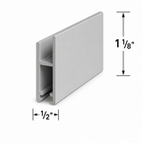 Sliding glass door rail 670