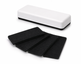 Glass board eraser pads